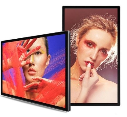 表示演劇のビデオ モザイク ショッピング ガイドを広告する4K HDのタッチ画面