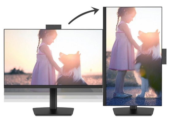 1920x1080 5MのカメラAIOのタッチスクリーンの卓上コンピュータは90度を右回りに回す