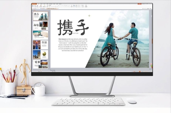 複線のステレオ スピーカー27のインチAIOのデスクトップ パソコン16GのRAM Intel G6-G11で造られる
