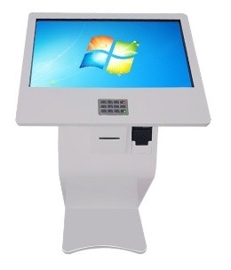 白いタッチ画面 コンピュータ テーブルのモニターのサイズ47&quot;粋な形
