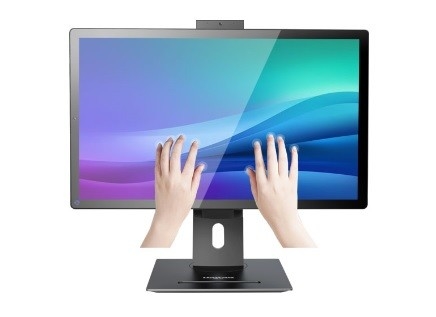 2.5&quot;は白い人間の特徴をもつタッチ パネルのPCのSiverのデスクトップ パソコンのタッチスクリーンのモニターHDの二倍になる