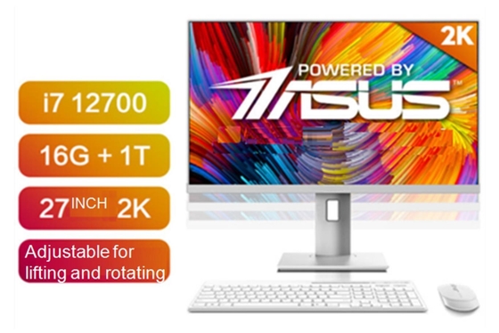 I7 12700 オールインワンPC 27インチ 16G + 1T 競争力のある価格 178o 視角