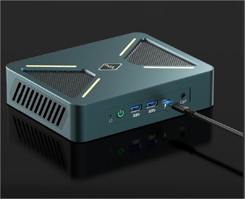 ブラック/シルバー 0.3Kg ミニPC デスクトップホスト 128G ストレージ アップグレード可能なWiFi/CPU/OS