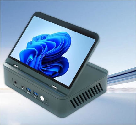 ブラック/シルバー 0.3Kg ミニPC デスクトップホスト 128G ストレージ アップグレード可能なWiFi/CPU/OS